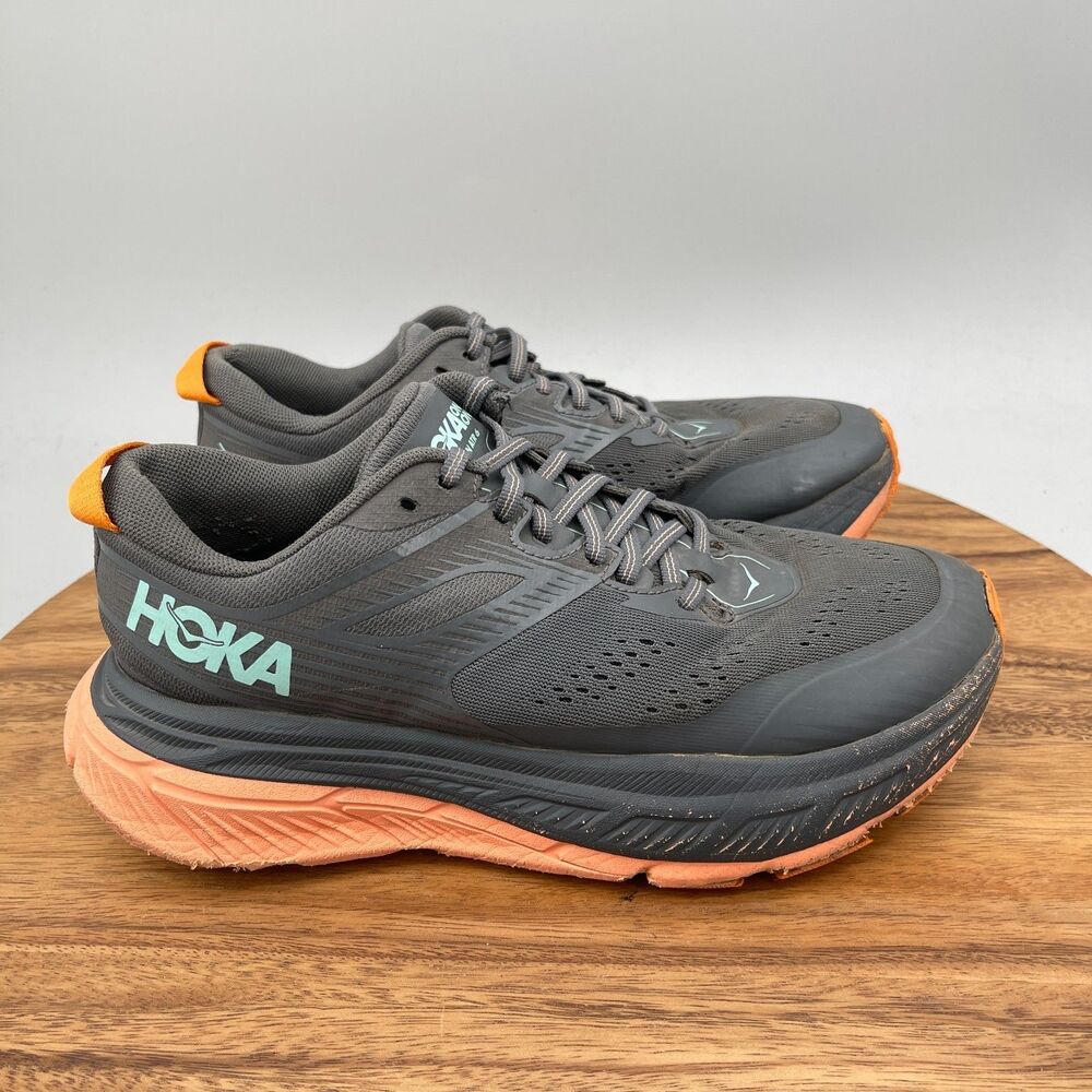 Hoka One One Stinson ATR 6 Shoes Womens Size 8.5 Gray Running Comfort Walking